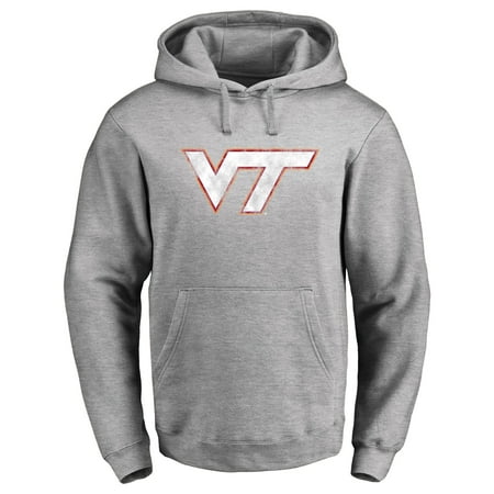 Virginia Tech Hokies Classic Primary Logo Pullover Hoodie - Ash