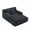 Black(with cup holder), variant on Homefun 61'' Oversized Chenille Chaise Lounge Chair,No Assembly Indoor Reading Sofa with 3 Pillows for Living Room Bedroom,Yellow