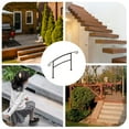thumbnail image 7 of Grisham Handrails for Outdoor Steps,4 Step Handrail Fits 1 to 4 Steps Aluminum Hand Rail Stair Railing Kit (Cooper), 7 of 7