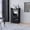 Black, variant on 2-Bottle Holder Shelf for Storage / Cocktail Preparation Area / Spacious Surface for Drinks