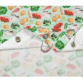 thumbnail image 2 of S4Sassy Green Stripe & Mixed Veggies Vegetable Decorative Waterproof Printed Shower Curtain Roller Hooks Drapes-60 x 84 Inch, 2 of 6