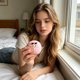 thumbnail image 3 of Cute Bun-shaped Toy Slow Rising Stress Relief Food Simulation Fidget Toy Funny Face Decompression Toy Soft Squeezes Bun Stress Ball, 3 of 9