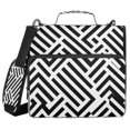 thumbnail image 2 of Minimalist Abstract Stripes Stripes Lines Zipper Binder Bag 3 Ring Binder Bag,Large Capacity Durable Binder Organizer Bag, 2 of 8