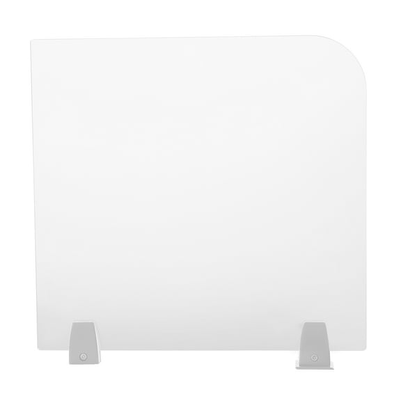 Acrylic Desk Divider Privacy Panel for Office and Cubicle, 29x18-inch Soundproof Partition with Clamps for Quiet Work Environment