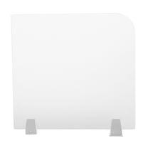 Acrylic Desk Divider Privacy Panel for Office and Cubicle, 29x18-inch Soundproof Partition with Clamps for Quiet Work Environment