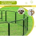 thumbnail image 3 of 12 Panel Dog Playpen 24 inch Height Portable Dog Pen for Dog Pet Puppy Heavy Duty Metal Exercise Barrier Dog Fence, 3 of 7