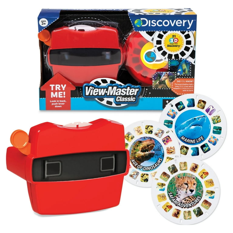 Big Game Toys~3D View-Master Discovery Kids with BGT Tote Bag Dinosaurs Marine Animals Viewmaster Viewer Box Set
