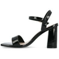 thumbnail image 3 of Journee Womens Tivona Mid Heel Ankle Strap Dress Sandals, Widths Available, 3 of 9