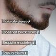 thumbnail image 4 of Men's Fruit & Vegetable Infused Beard & Mustache Dye - Easy One-Comb Application, Permanent Black Hair Color for Facial Hair, Portable Brush Included, 4 of 8