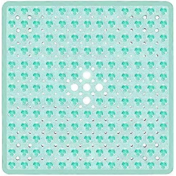Non-Slip Bath Mat with Suction Cup Non-Slip Shower Mat Modern Design Premium Suction Cup (Green)