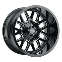 18x9 Mayhem 8107 Cogent Gloss Black Milled Wheel 8x6.5 (0mm)