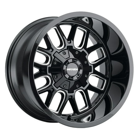18x9 Mayhem 8107 Cogent Gloss Black Milled Wheel 8x6.5 (0mm)