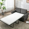 thumbnail image 3 of Harper & Bright Designs Convertible Sofa Bed Pull Out Sleeper Loveseat Couch Bed with Memory Foam Mattres for Small Space, Gray, 3 of 12