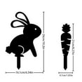 thumbnail image 3 of Clearance Items Easter Garden Decorations, Easter Egg Gnome Rabbit Ground Insert Decoration, Acrylic Hollow Animal Figurines, Perfect Yard Insert for Easter Outdoor Decor, 3 of 9