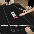 thumbnail image 2 of HEITOK Poker Table Mat - Waterproof, Noise-Reducing, Non-Slip, Portable Bag - 47" Round, 2 of 8