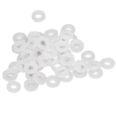 NFTIGB Nylon Washer Appropriate Size Meet Demand High Conductivity Washer Assortment Kit M3 0.12 inches / 3 mm For Residential Commercial Automotive Hardware And Home Improvement Fasteners 50 Pack