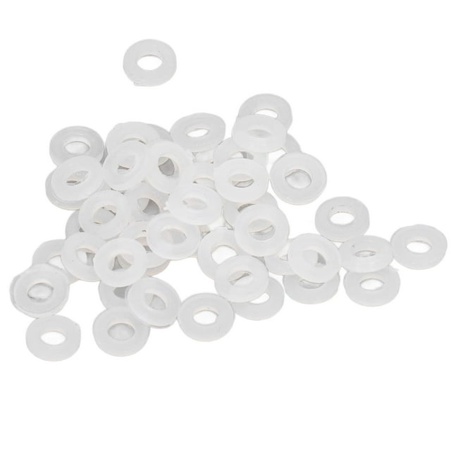 Nylon Washer Assortment Kit, Flat Washer Heat Insulating High Hardness Wide Range For Electroplating For Office Equipment For Electronics M3,M4,M5,M6,M8,M10,M12