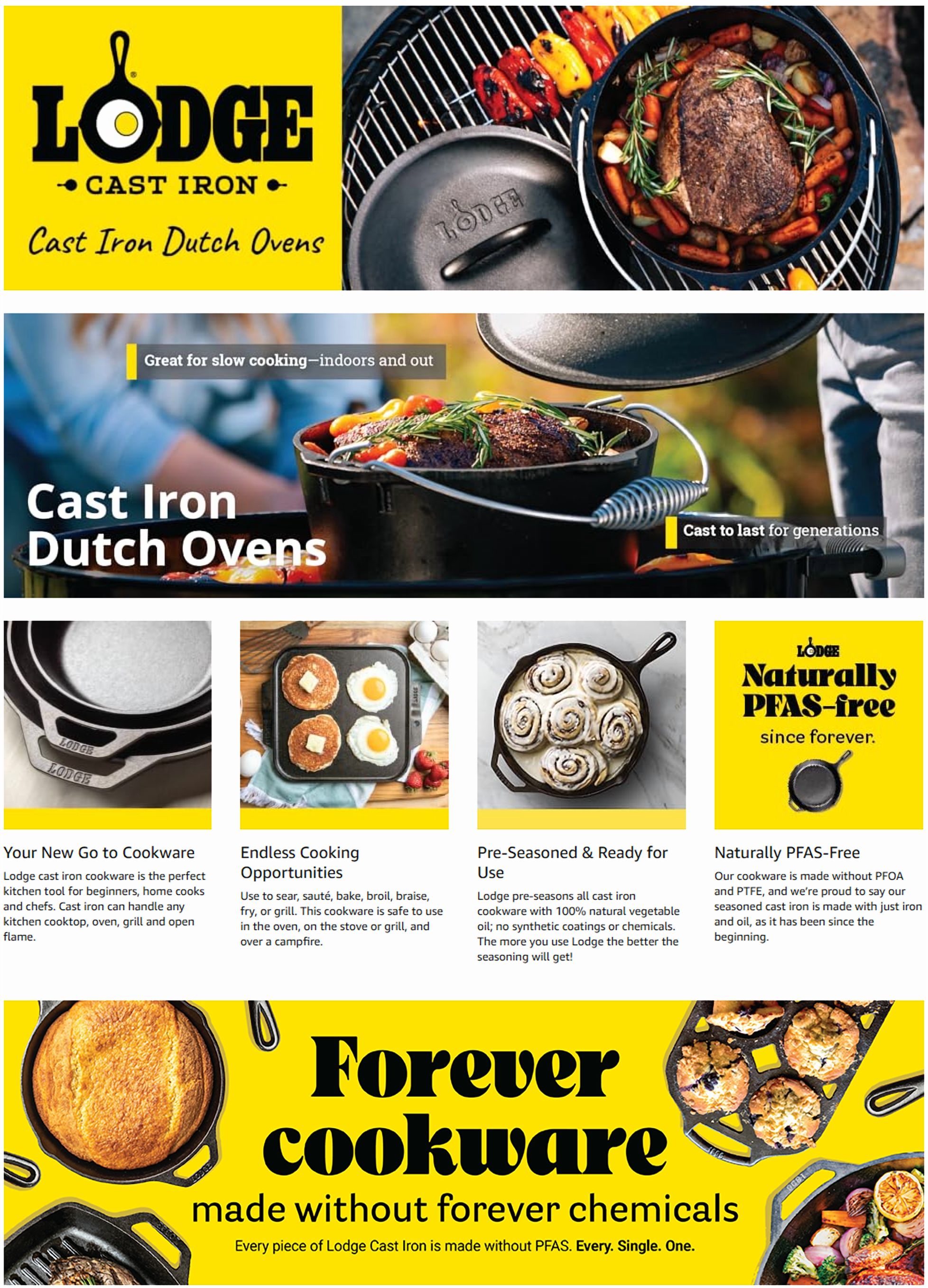 Lodge 5 Qt Pre-Seasoned Cast Iron Dutch Oven photo 6
