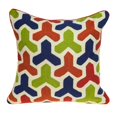 thumbnail image 1 of HomeRoots 334318 Housse de Coussin Rouge et Bleu de Transition de 20 x 7 x 20 Po avec Insert Poly, 1 of 1
