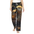 thumbnail image 2 of Lsque Adorable Otter Pair Hug Print Women's Pajama Pants, Lounge Pant - Comfortable Home Wear,Elastic Waistband, Stylish Design-Medium, 2 of 9