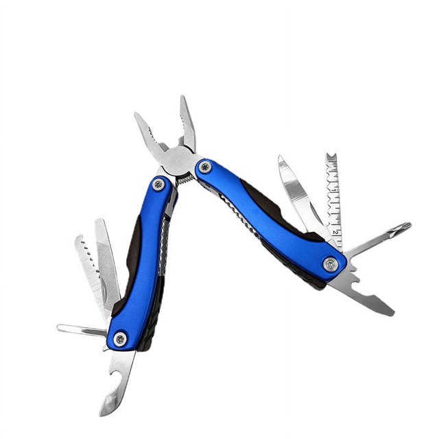 Navaja multiherramienta multiusos para hombres - Herramienta todo en uno para pescar, acampar y sobrevivir - Multiherramienta 15 en 1 con sierra plegable, cortador de alambre, alicates, funda ShuxiuWang 1327533089623