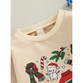 thumbnail image 5 of Toddler Baby Girls Lovely Christmas Sweatshirt Romper Cartoon Santa Printed Long Sleeve Bodysuit Jumpsuit 0-24M, 5 of 7