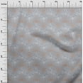 thumbnail image 3 of oneOone Viscose Chiffon Dusty Blue Fabric Leaves Craft Projects Decor Fabric Printed By The Yard 42 Inch Wide, 3 of 5