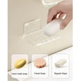 thumbnail image 5 of Soap Holder Soap Tray Soap Saver Bar Dish Self Draining Soap Dishes for Soap Sponge Dryer Bathroom Toilet Shower Kitchen Restaurant Counter Drill- Free and Crystal Clear(2pcs), 5 of 8