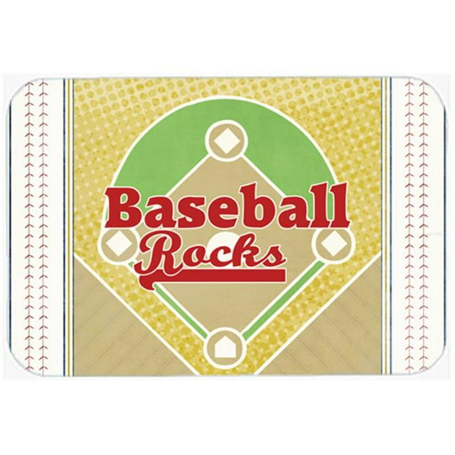 Carolines Treasures SB3077LCB Baseball Rules Glass Cutting Board Large Size