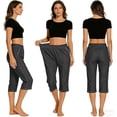 thumbnail image 5 of Women's Cropped Casual Loose Fit Jeans Denim Pants, 5 of 9