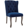 thumbnail image 2 of Modway Apprise French Vintage Dining Performance Velvet Side Chair in Navy, 2 of 6