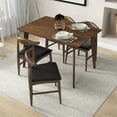 thumbnail image 3 of Abbet Small Dining Room & Kitchen Solid Wood Walnut Table and Chairs for 4, 3 of 6
