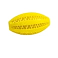 thumbnail image 2 of Small 4.7-Inch Yellow Rubber Chew Toy Ball, Durable Bite-Resistant Elastic Treat-Dispensing Ball With Textured Surface, Interactive Puzzle Toy For Teeth Cleaning, Fetching And, 2 of 4