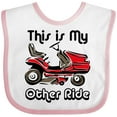 thumbnail image 3 of Inktastic Mower My Other Ride Boys or Girls Baby Bib, 3 of 4