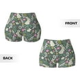 thumbnail image 5 of Naloa Retro Bunny Floral Biker Shorts for Women Seamless Scrunch Short Women’s Yoga Shorts for Gym Running Sport Shorts - X-Large, 5 of 9