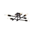 thumbnail image 1 of Living District LD2351BK Script 8 Lights Flush Mount, Black, 1 of 2