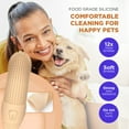 thumbnail image 3 of Jack & Milo 2-Pack Soft Silicone Pet Toothbrush – Gentle Finger Toothbrush for Small Dogs, Puppies & Cats – Safe Oral Care for Baby Pets – Promotes Healthy Teeth & Gums – Orange & Blue, 3 of 6