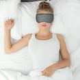 thumbnail image 3 of Sharper Image® Weighted Comfort Eye Mask, Hot/Cold Insert, Light Blocking Pain Relief for Headaches Migraine Travel Naps, Adjustable Strap, Super Soft Micro-Plush Fabric, 3 of 7
