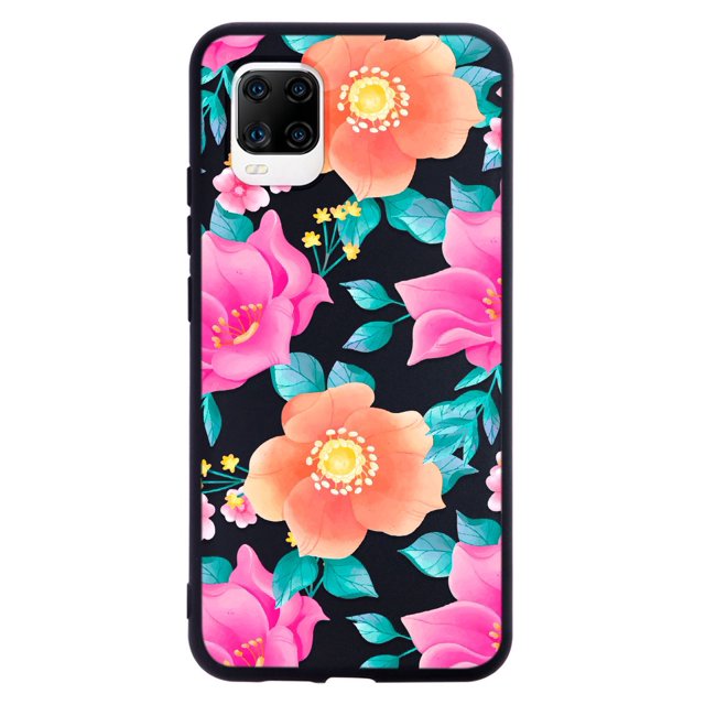 Funda para Axon 11 Flores, Uso Rudo, InstaCase Protector para Axon 11 antigolpes, case Flores Naranjas