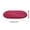 Red, variant on Fur Oval Bath Mat, Soft Shaggy Plush Non-Slip Highly Absorbent Quick Dry Machine Washable Bathroom Rug for Shower Tub Bedroom Entryway Living Room Home Decor, 36x24, Red