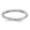 thumbnail image 4 of Auriga Fine Jewelry 925 Sterling Silver Rhodium Cable Ring for Women Size 10, 4 of 6