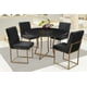 thumbnail image 5 of Comedor Soria 4 Sillas Negro Redondo Tubular y Cubierta de Formica, 5 of 5