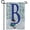 Monogram B, variant on America Forever Winter Monogram Letter Y Garden Flag Vertical Double Sided 12.5 x 18 inches Snowman in Winter Holiday Seasonal Decor for Outdoor, Yard, Porch, Let it Snow Garden Flag