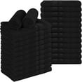 thumbnail image 5 of Dan River Salon Towel Pack of 24 Soft Quick Dry Absorbent Cotton Spa hand Towel - Black 16x26in, 5 of 8