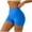 Blue, variant on SwiftWear Women's High-Waisted Seamless Yoga Shorts - Streamlined Quick-Dry Workout Bottoms for Running & Gym | Pocket-Free Comfort​