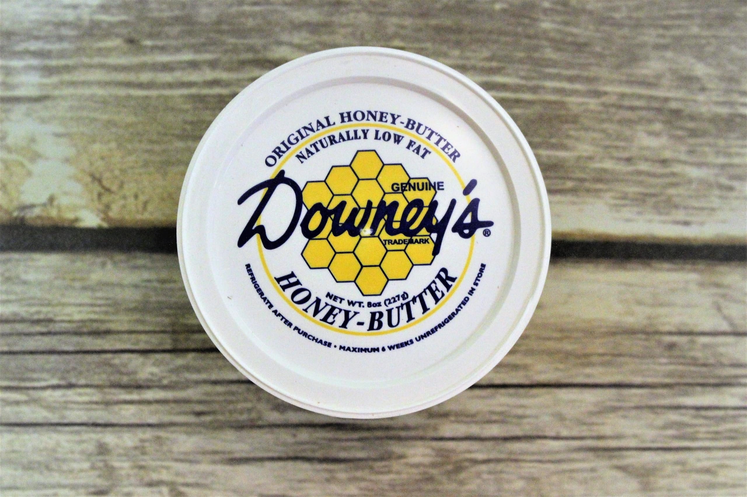 AmishTastes Downey's All-Natural Original Honey Butter, Favorite Amish Food, 8 Oz. Pack of 2