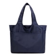 thumbnail image 1 of Práctico bolso grande, bolso de hombro informal para mujer, adecuado para viajes, escuela, trabajo, compras, etc.azul marino, 1 of 5