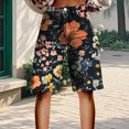 thumbnail image 2 of kaondbfi Women's Summer High Waisted Shorts Knee Length Fashionable and Casual Style with Pockets Lightweight and Breathable, 2 of 4
