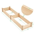 thumbnail image 3 of Yaheetech Raised Garden Bed Kit - Wooden Elevated Planter Garden Box for Vegetable/Flower/Herb Outdoor Solid Wood 2x8ft, 3 of 10