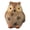 A, variant on OIUR Mini Owl Statue Resin Hand Painted Owl Ornament Miniature Animal Figurine for DIY Micro Landscape Bonsai Fairy Garden Decoration